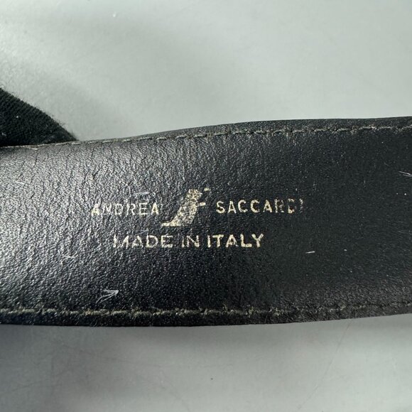 Vintage Andrea Saccardi Made in Italy Three-Section Leather Belt, 40/100 - Picture 12 of 12